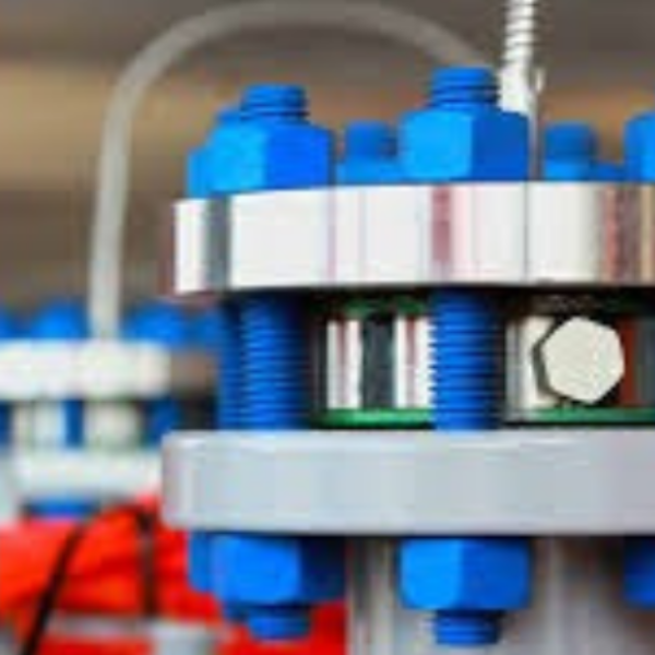 STUD BOLT AND NUT FLUORO CARBON COATING ASSEMBLY WITH FLANGE